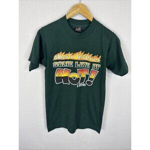 Vintage 1998 Alberta Wildfires Some Like It Hot T Shirt Canada S Single Stitch